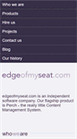 Mobile Screenshot of edgeofmyseat.com