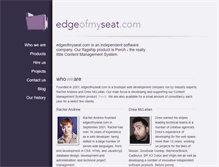Tablet Screenshot of edgeofmyseat.com